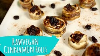 RAW VEGAN CINNAMON ROLLS [upl. by Yelsha]