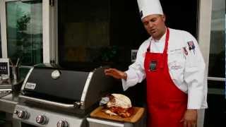 How to use the Weber Rotisserie on the Grill  Gygicom [upl. by Annairt]