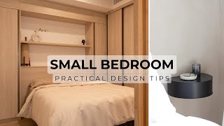 10 Small Bedroom Design Tips To Maximise Space amp Style [upl. by Haimaj]