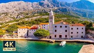 Brist Croatia 4K Makarska Riviera Walking Tour 2024 [upl. by Benedic]