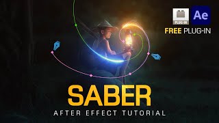 After Effects Saber Plugin Tutorial Particles line l Saber 파티클 라인 튜토리얼 [upl. by Nellahs]