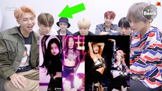 BTS reaction Blackpink Tik Toks [upl. by Eceela]