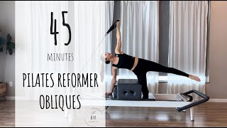 Pilates Reformer  Intermediate  Waist Toning Obliques [upl. by Arenahs]