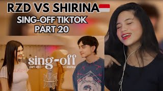 RZD VS Shirina  SING OFF Tiktok part 20 II Reaction video [upl. by Oivat]