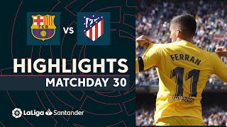 Resumen de FC Barcelona vs Atlético de Madrid 10 [upl. by Ysied]