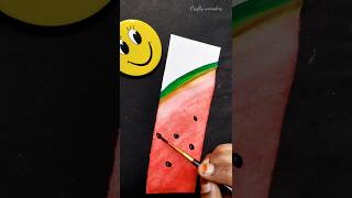 Easy watercolor painting idea 🤯🔥 Bookmark creative art shorts satisfying bookmark [upl. by Wenger32]