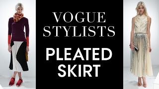 Two Ways to Style a Pleated Proenza Schouler Skirt – Vogue Stylists [upl. by Ahtreb]