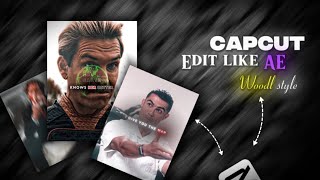 Capcut edit like AE  Woodl style textszoomsline transition [upl. by Atiuqan]