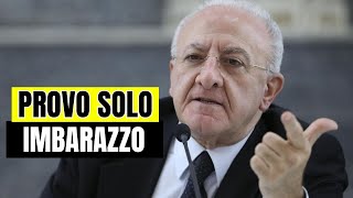 Vincenzo De Luca quotAbbiamo chiesto un governo e abbiamo ricevuto beautifulquot [upl. by Laynad]