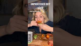 Unprocessed Diet Season 2 Day 10 bruschetta mukbang [upl. by Silvester497]