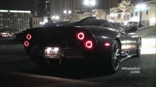 Spyker C8 Aileron Start up amp Revs [upl. by Retsbew]