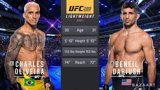 CHARLES OLIVEIRA VS BENEIL DARIUSH FULL FIGHT UFC 289 [upl. by Elyrpa606]