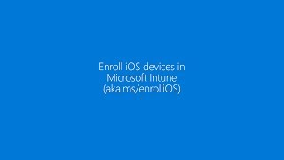 Enroll your iOS device in Microsoft Intune [upl. by Maurene818]