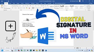 How to Add Signature in Word [upl. by Licko]