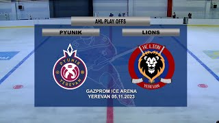 ARMENIAN HOCKEY LEAGUE 2023 PLAY OFFS  PYUNIK VS LIONS [upl. by Hnoj96]