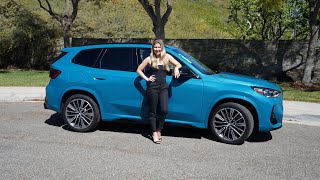 2024 BMW X1 M35i Review  20quotM Wheels  Blue Bay Lagoon  BMW Review with Eriika [upl. by Anaeg]