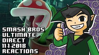 Wiidude83s Reaction Super Smash Bros Ultimate Direct 1112018 [upl. by Carrol383]