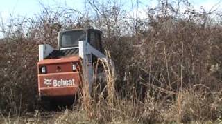 Skid Steer Bush Hog Style Mowing Deck [upl. by Arotahs]