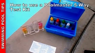 Pool Test Kit 5way How to Use aPoolmaster 22260 5way test kit [upl. by Gnouh]