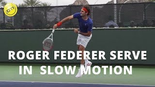 Roger Federer Serve In Slow Motion [upl. by Conroy384]