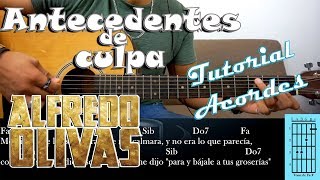 Tutorial  Antecedentes de culpa  Alfredito Olivas  Acordes [upl. by Atinaj]