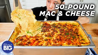 I Made Giant 50Pound Mac amp Cheese • Tasty [upl. by Analad]