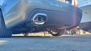 BMW E60 550i exhaust sound soundcheck V8 N62B48 RM Motors with electric valve [upl. by Vidal]