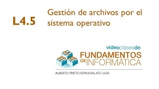 L4 5 Gestion de archivos por el sistema operativo [upl. by Artinad]