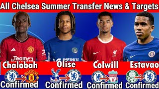 See ALL 27 CHELSEA Confirmed Latest TRANSFER News amp Rumors 2024 Transfers With OLISE amp COLWILL [upl. by Rikki]