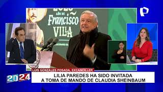 Gonzales Posada califica como quotofensivoquot no invitar a Boluarte a toma de mando de Claudia Sheinbaum [upl. by Brenton]