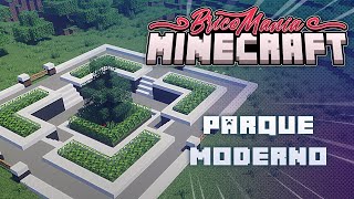 Cómo hacer un PARQUE MODERNO  BricoMania Minecraft [upl. by Nnodnarb]