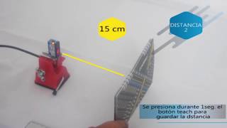 Programación Sensor fotoeléctrico CONTRINEX medición de Distancia [upl. by Couchman728]