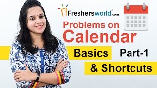 Aptitude Made Easy  Problems on Calendar Basics and Methods Shortcuts Time and Date [upl. by Trocki]