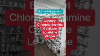 Did you know that allergy meds can be sedating informative pharmacy allergies nurses nursing [upl. by Areip]