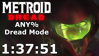 Metroid Dread Any Speedrun Dread Mode  13751 [upl. by Caughey]