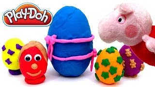 Play Doh Easter Egg Unboxing  Open Huge Playdough Surprise Egg with Toys Inside [upl. by Romilly]