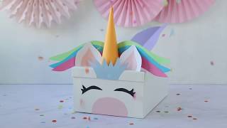 Unicorn Valentines Card Box Idea [upl. by Nichy]