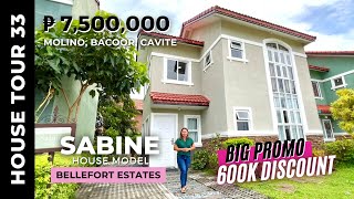 House Tour 33  4BR Ready for Occupancy House amp Lot Bacoor Cavite  Sabine Model  Bellefort Estates [upl. by Erline375]