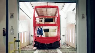 How doubledecker buses are produced in factory Production process and review [upl. by Aile]