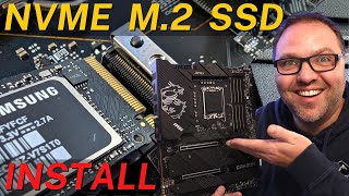 How To Install an NVME M2 SSD on MSI MPG Z690 Carbon WiFi Motherboard [upl. by Waal253]