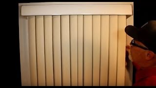 How to Mount a Vertical Blind Headrail  Outside Mount [upl. by Anehc]