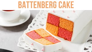 Battenberg Cake  Battenberg Cake Recipe  Bitrecipes [upl. by Loram]