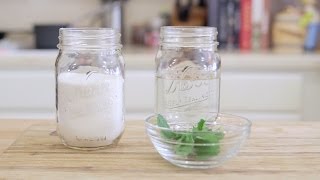 How to make Flavored Simple Syrups  Mint Simple Syrup Recipe [upl. by Hermione525]