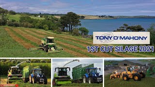 Tony OMahony 1st cut silage 2021  THE A TEAM [upl. by Hannus823]