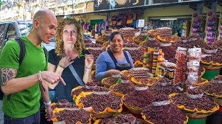 BEST Mexican Street Food in Oaxaca Mexico 🇲🇽 OAXACAN CHAPULINES amp MEMELAS  CHOCOLATE FACTORY TOUR [upl. by Aitam]