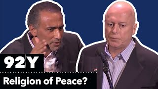 Christopher Hitchens and Tariq Ramadan Debate Is Islam a Religion of Peace [upl. by Drucie]