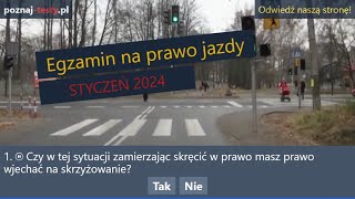 Czy w tej sytuacji zamierzając skręcić w prawo masz prawo [upl. by Eglantine987]