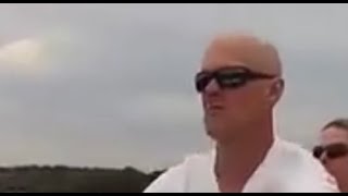 Angry bald dude Driving speed boat  TRAGIC crash [upl. by Emogene756]