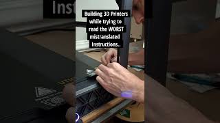 Instructions Unclear Building 3D Printers 3dprinting 3dprinted 3dprinter 3dprint [upl. by Jerry]