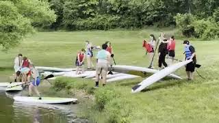 Neshaminy eighthgrade boating trip to Core Creek Park [upl. by Canada700]